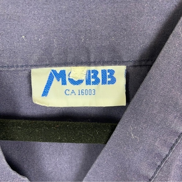 Mobb Medical Scrub Top Medium Navy Blue - Picture 9 of 10